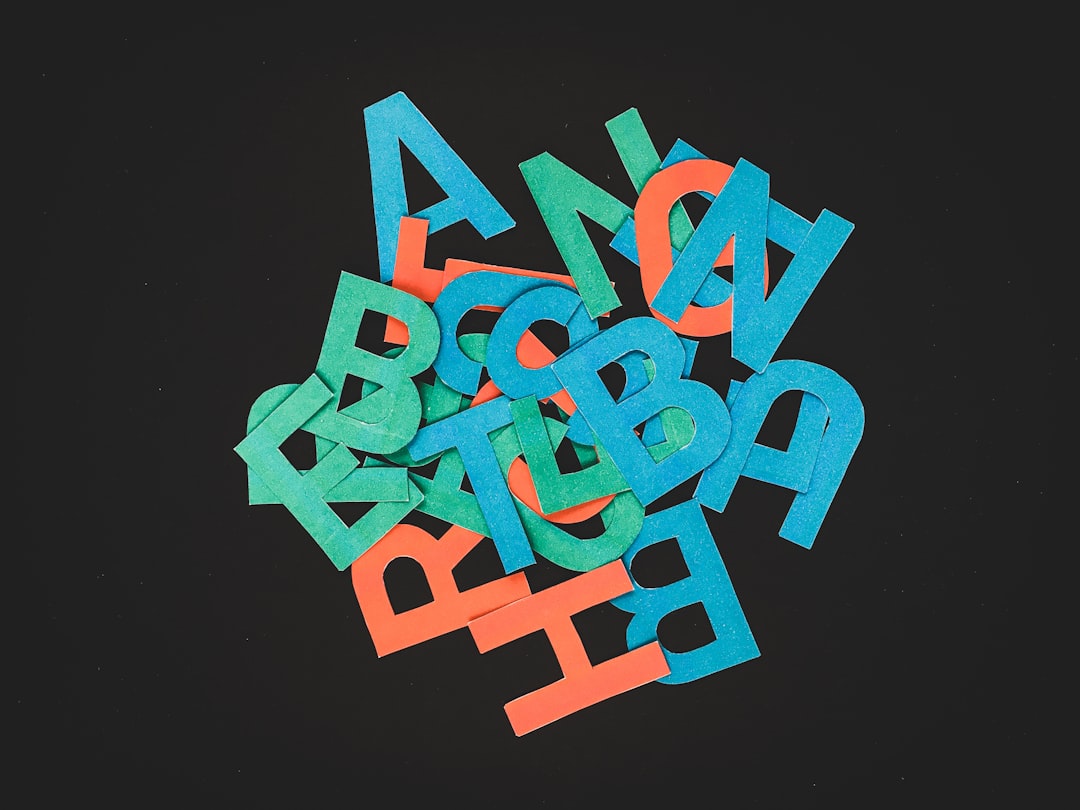 A jumble of letters.